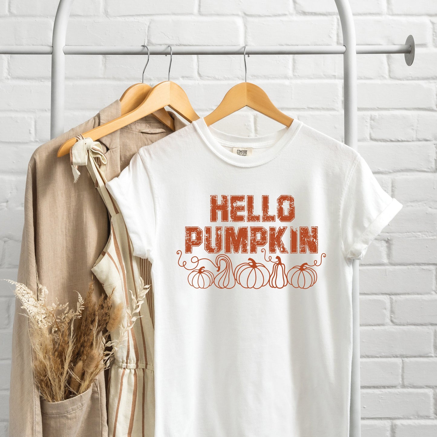 Hello Pumpkin Distressed | Garment Dyed Tee