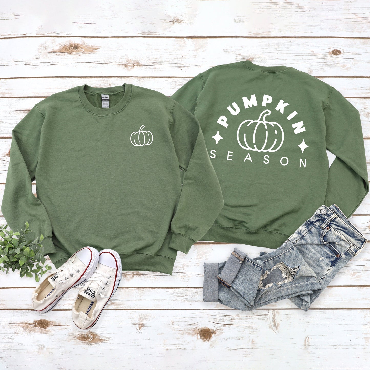 Pumpkin Season Pumpkin | Sweatshirt | Front and Back Design