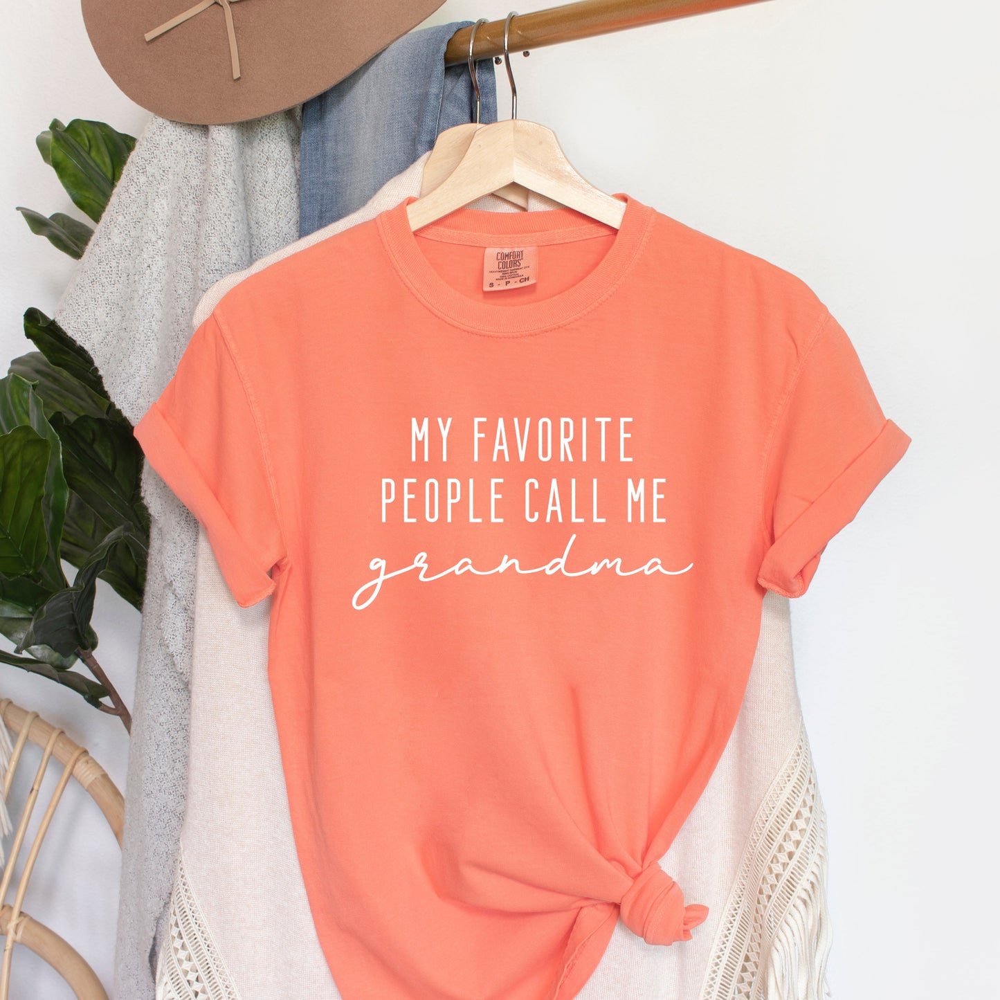 My Favorite People Call Me Grandma | Garment Dyed Tee