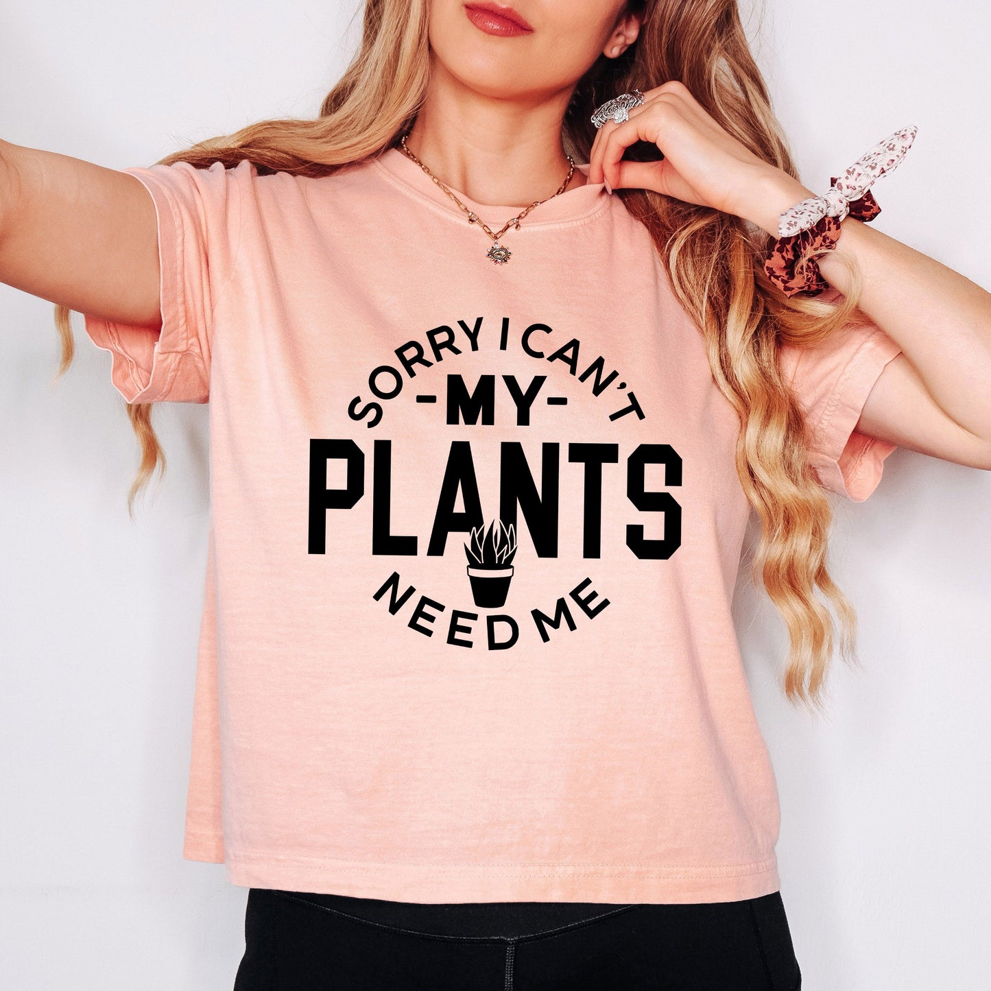 My Plants Need Me | Relaxed Fit Cropped Tee