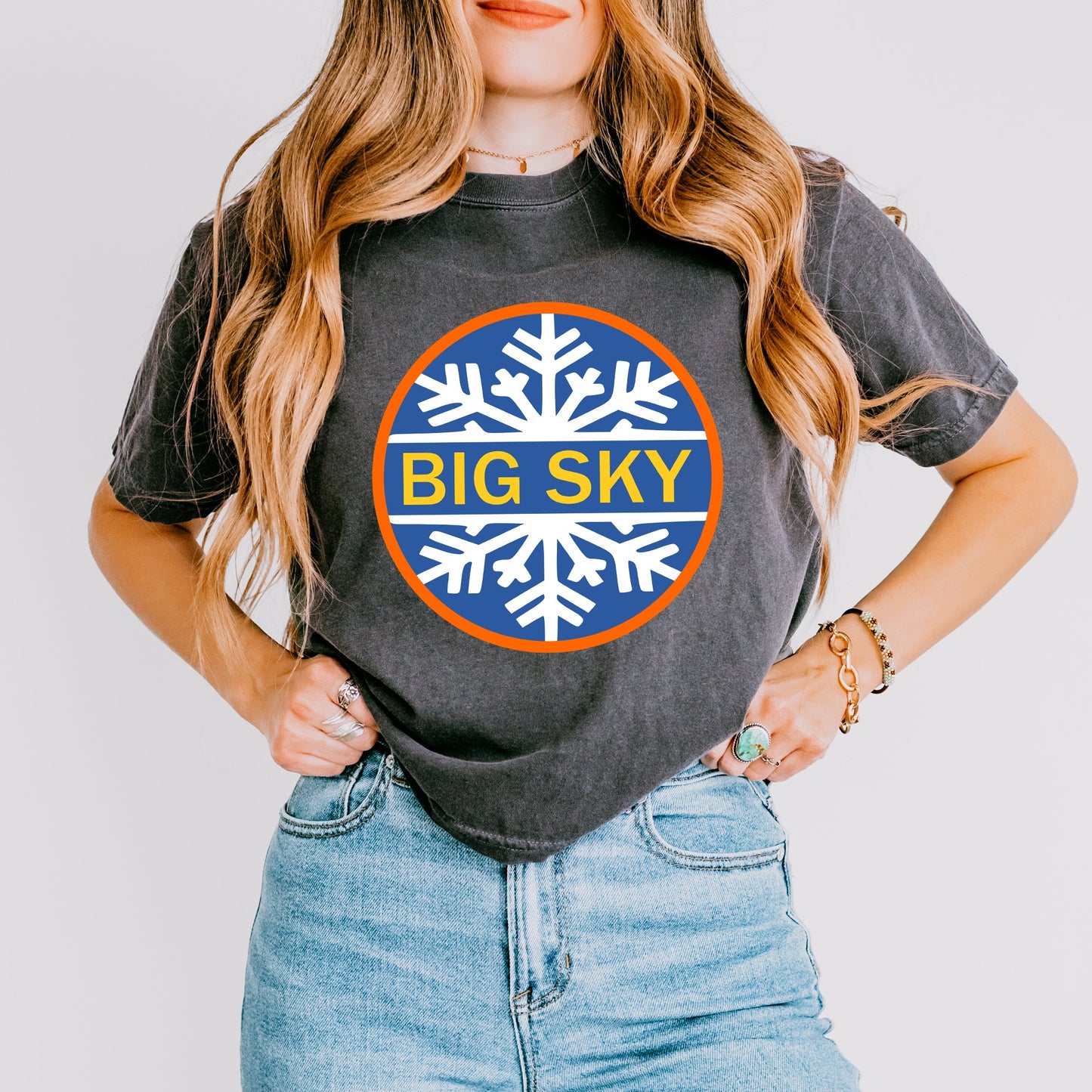 Big Sky Ski Resort | Relaxed Fit Cropped Tee