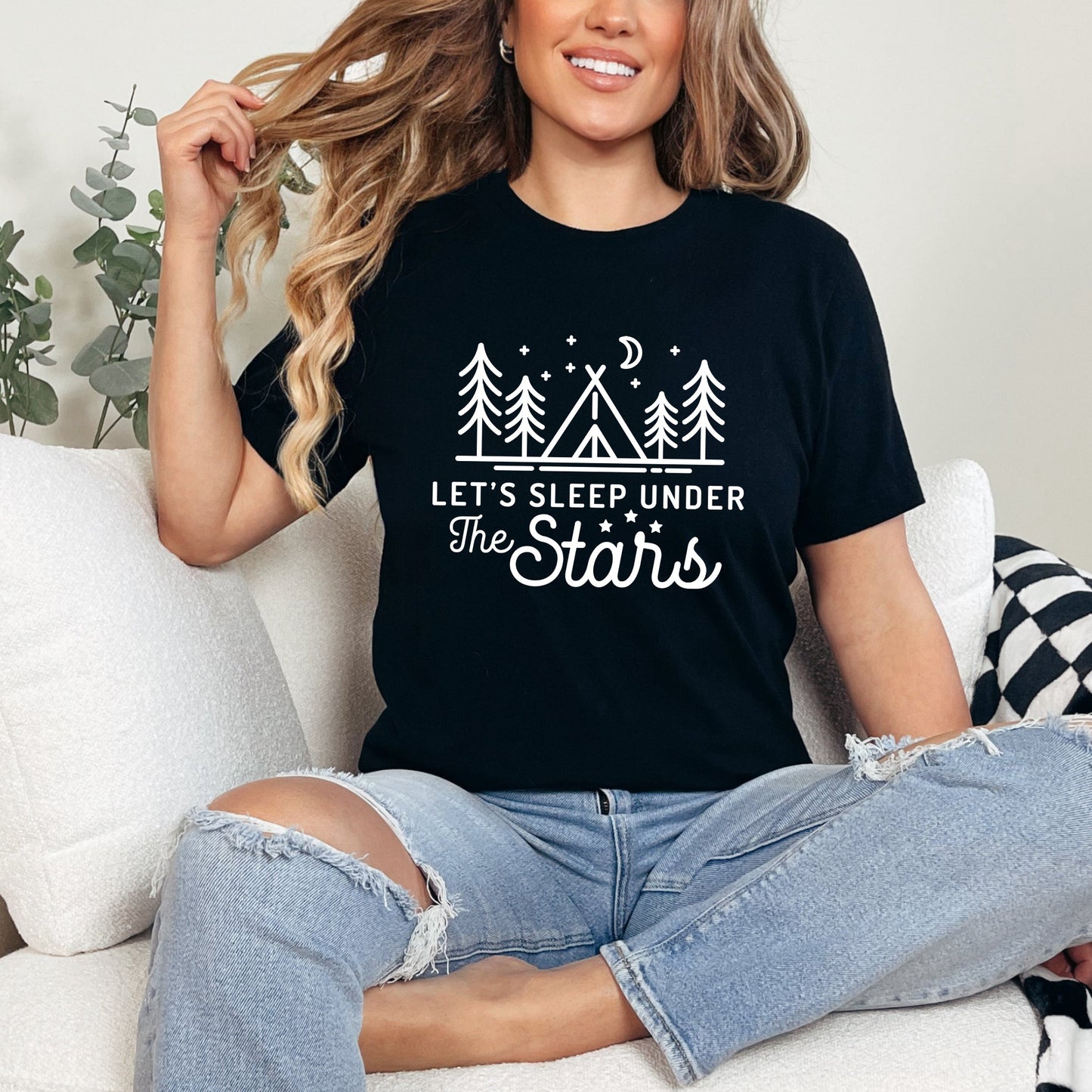 Let's Sleep Under The Stars | Short Sleeve Graphic Tee