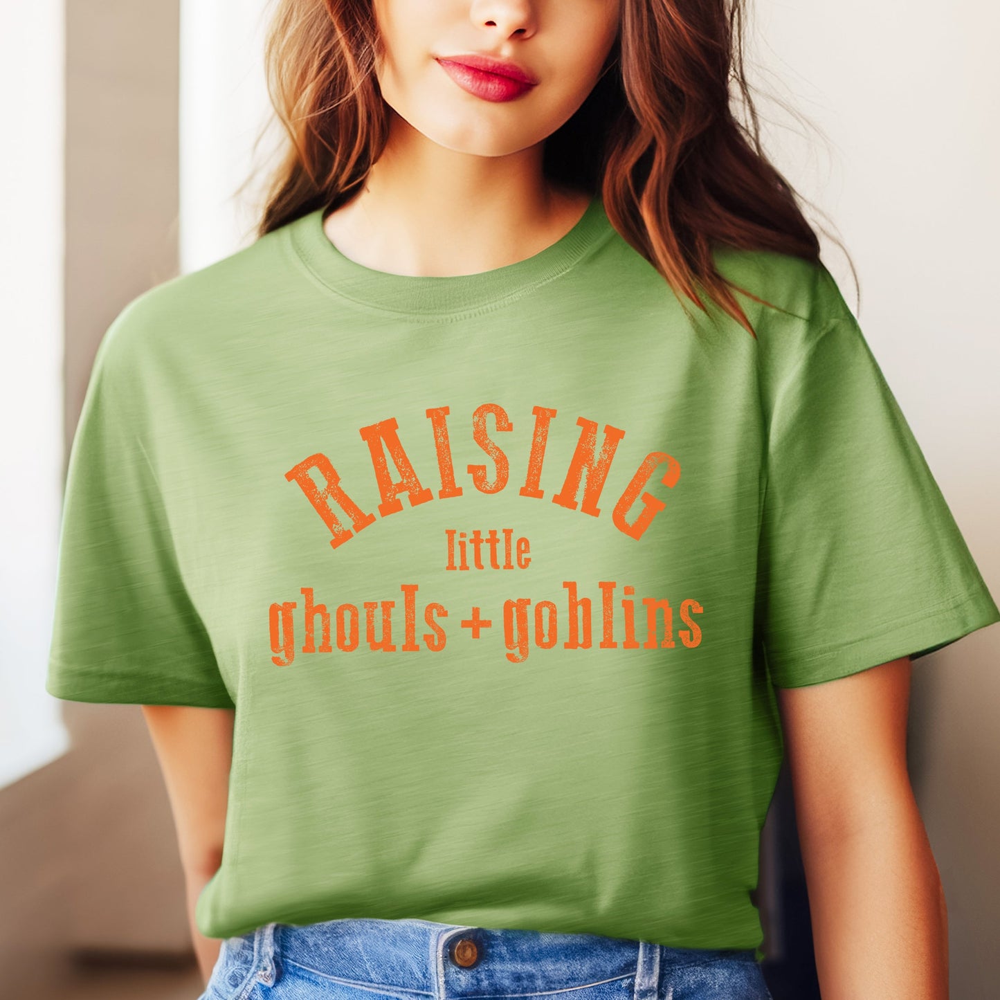 Raising Little Ghouls And Goblins | Short Sleeve Graphic Tee