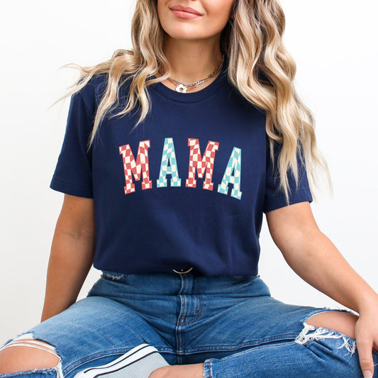 Mama Wavy Checkered | Short Sleeve Graphic Tee