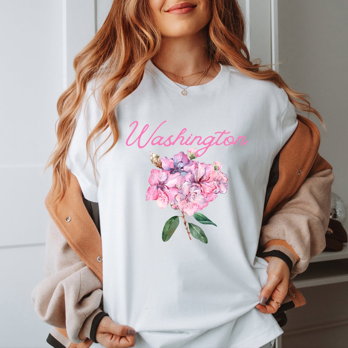 Washington Flower Colorful | Short Sleeve Graphic Tee