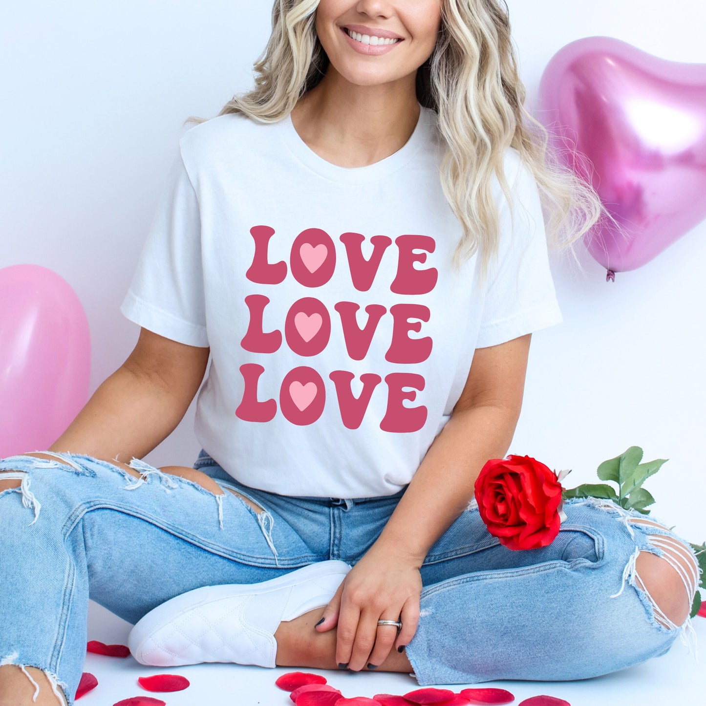 Love Love Love | Short Sleeve Graphic Tee