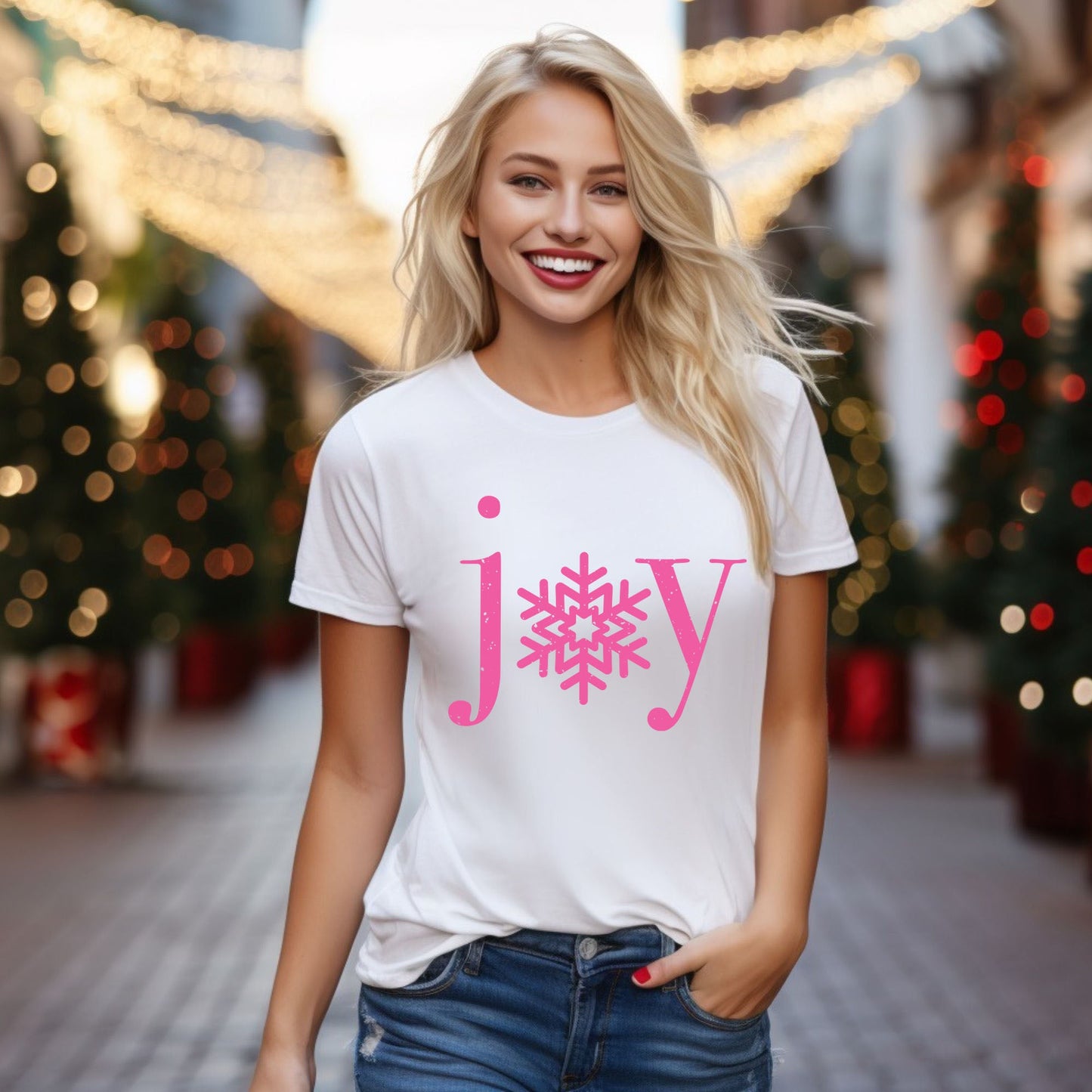 Joy Snowflake | Short Sleeve Graphic Tee