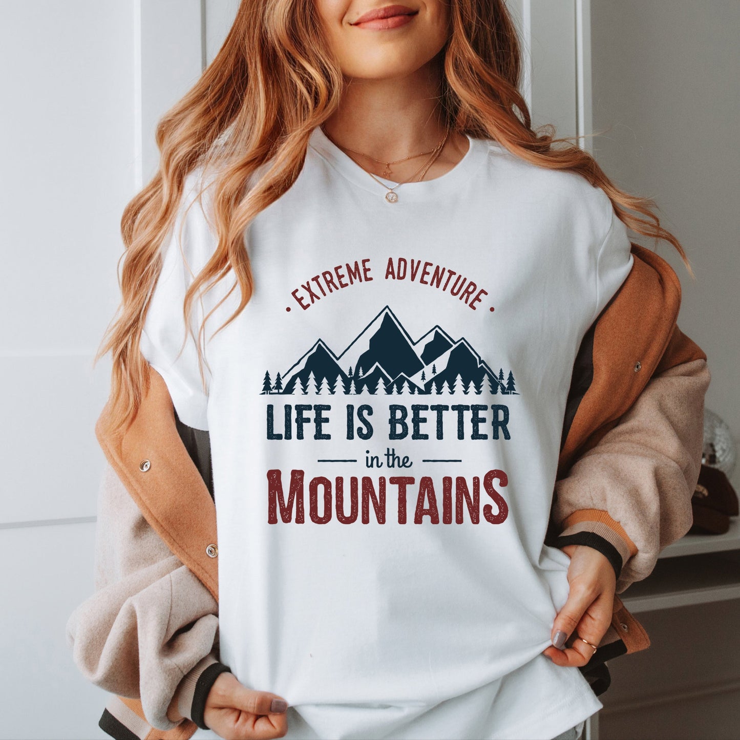 Life Is Better In The Mountains Colorful | Short Sleeve Graphic Tee