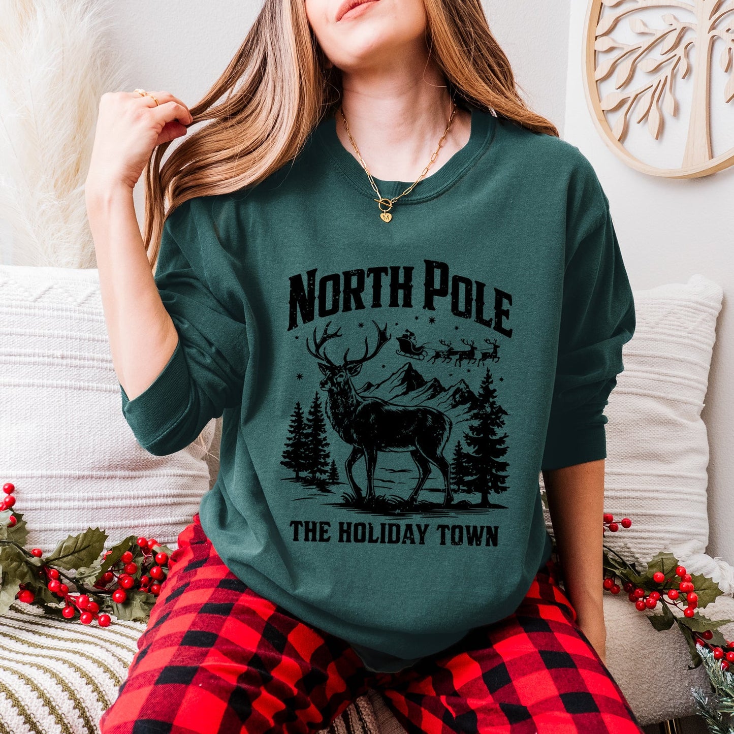 The Holiday Town | Garment Dyed Long Sleeve