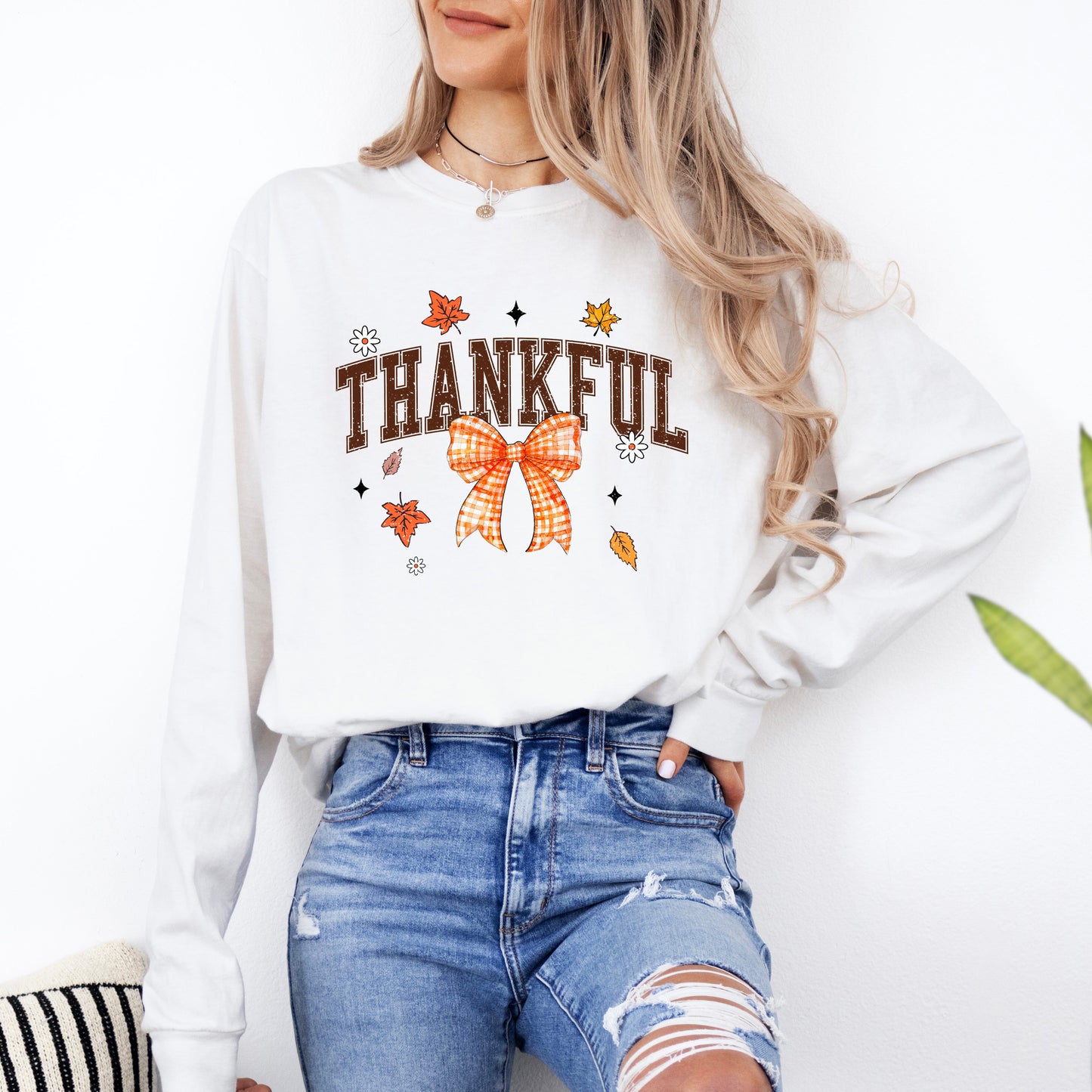 Coquette Thankful | Garment Dyed Long Sleeve