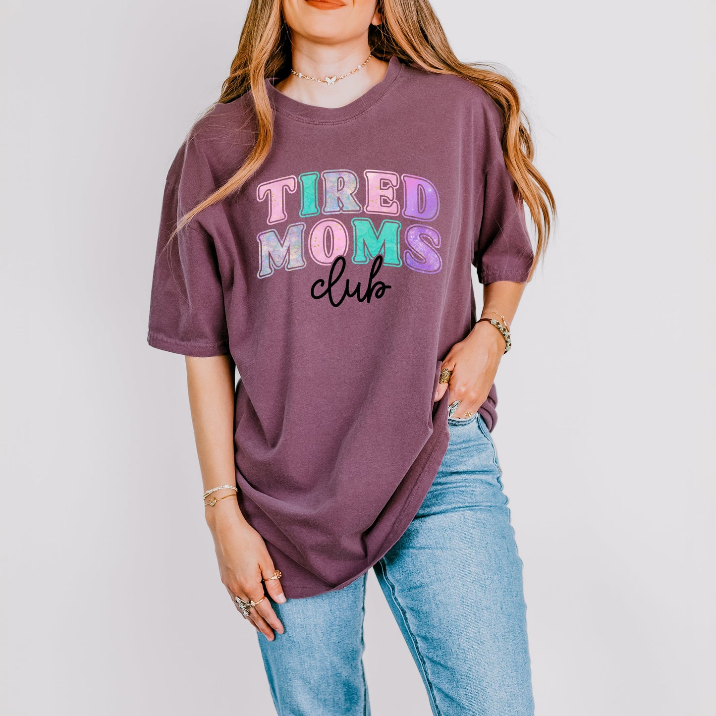 Tired Moms Galaxy | Garment Dyed Tee