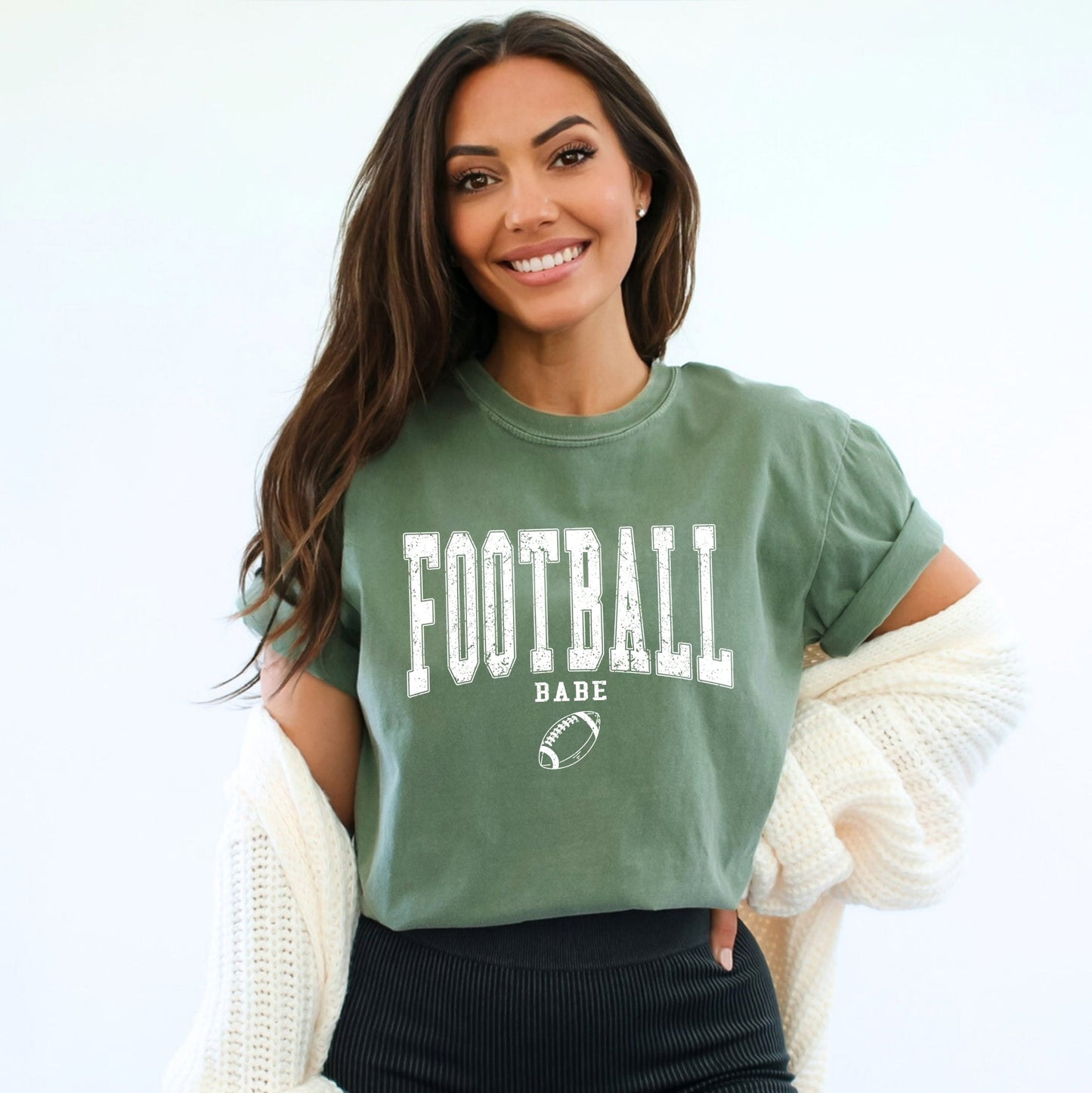 Varsity Football Babe | Garment Dyed Tee