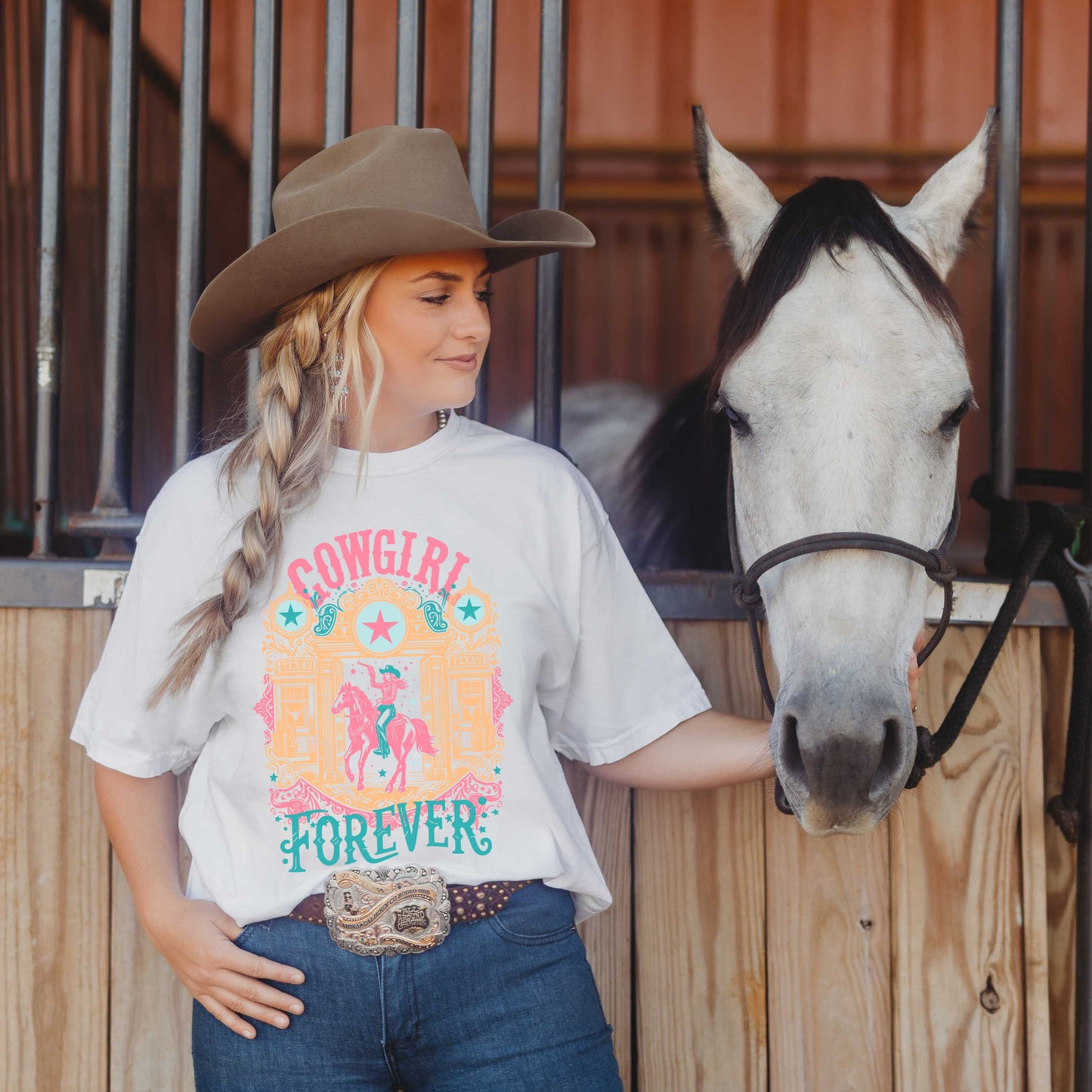 Cowgirl Forever | Garment Dyed Short Sleeve Tee