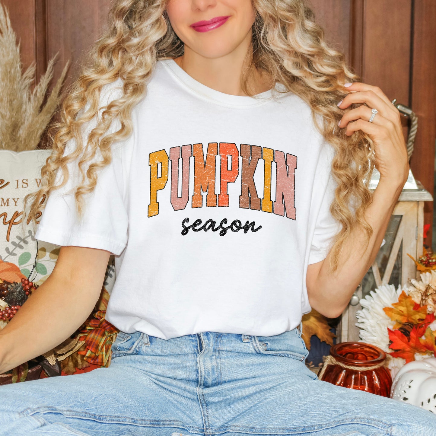 Pumpkin Season Grunge | Garment Dyed Tee