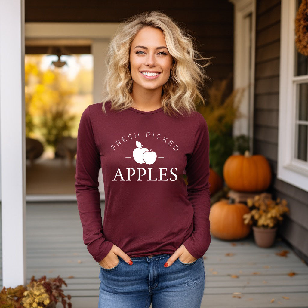 Fresh Picked Apples | Long Sleeve Crew Neck