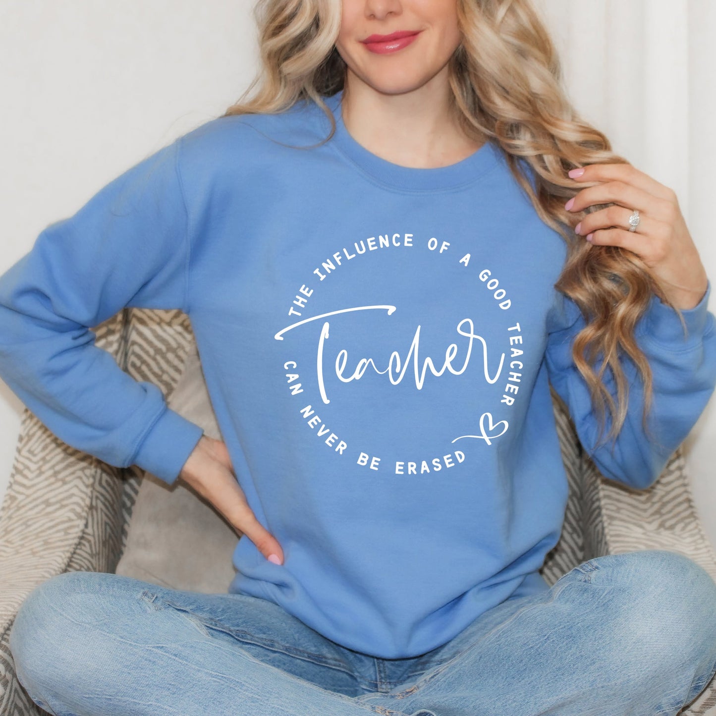 The Influence Of A Good Teacher Circle | Sweatshirt