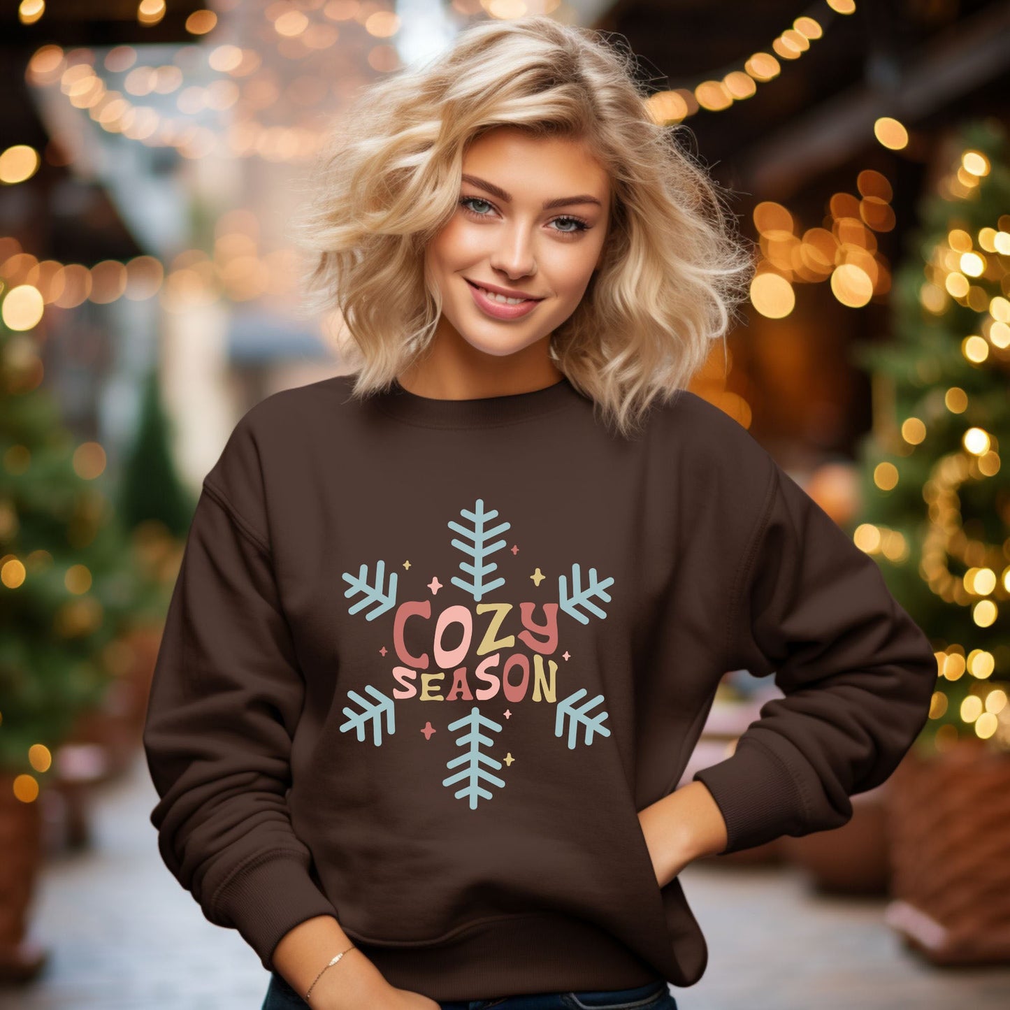 Cozy Season Colorful | Sweatshirt