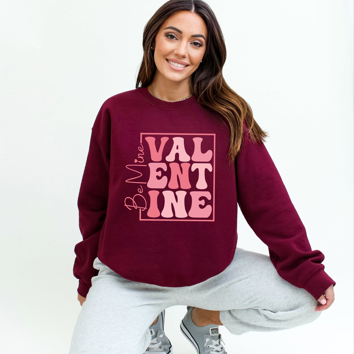 Be Mine Valentine Block | Sweatshirt