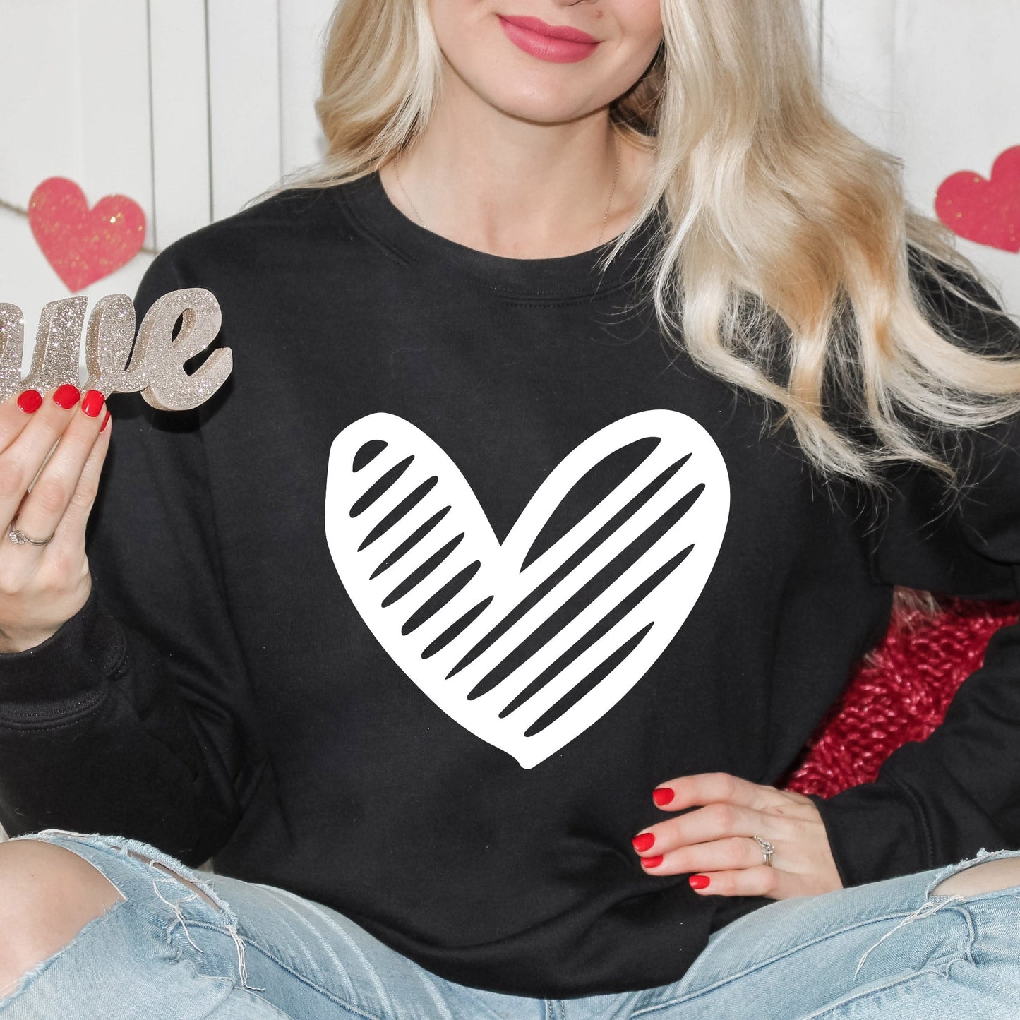 Heart Scribble | Sweatshirt