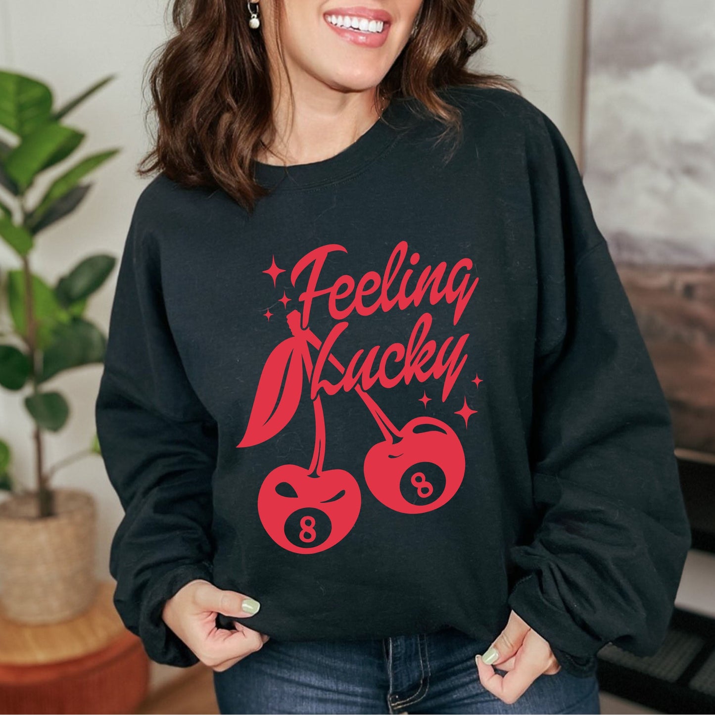 Feeling Lucky Cherries | Sweatshirt