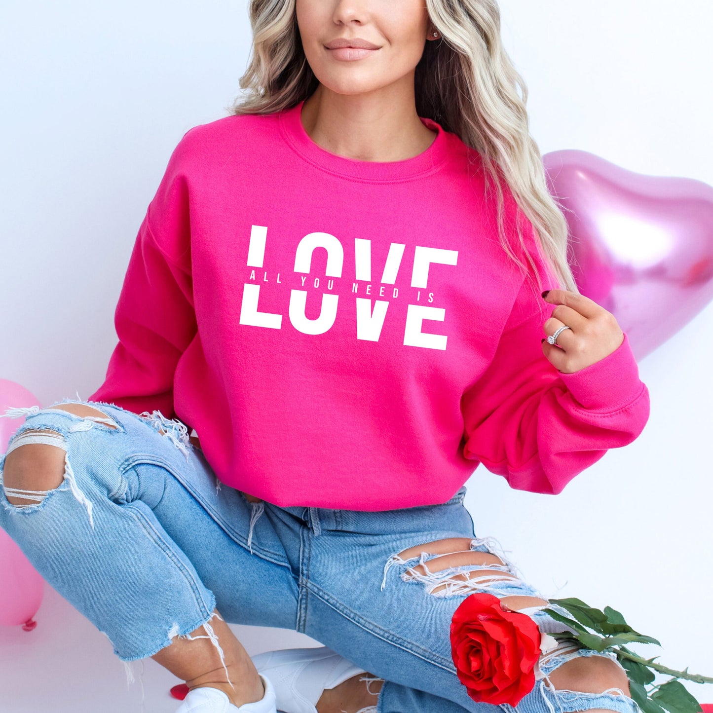 Love Is All You Need Split | Sweatshirt