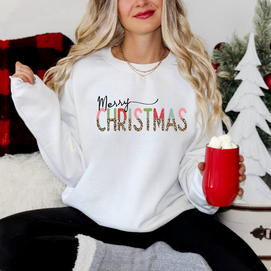 Leopard Merry Christmas | Sweatshirt