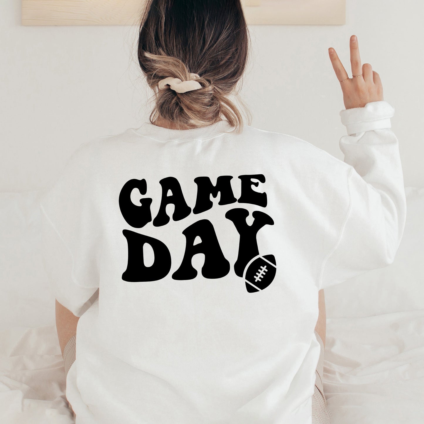 Game Day Football | Front And Back Design Sweatshirt