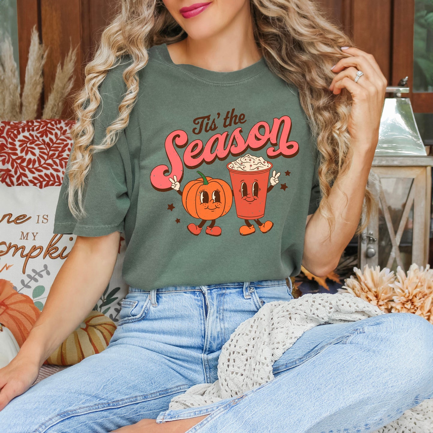 Tis The Season Pumpkin | Garment Dyed Tee