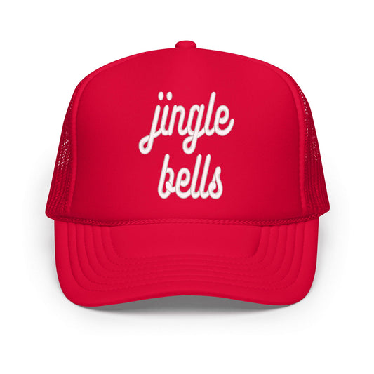 Embroidered Jingle Bells Bold Cursive | Foam Trucker Hat