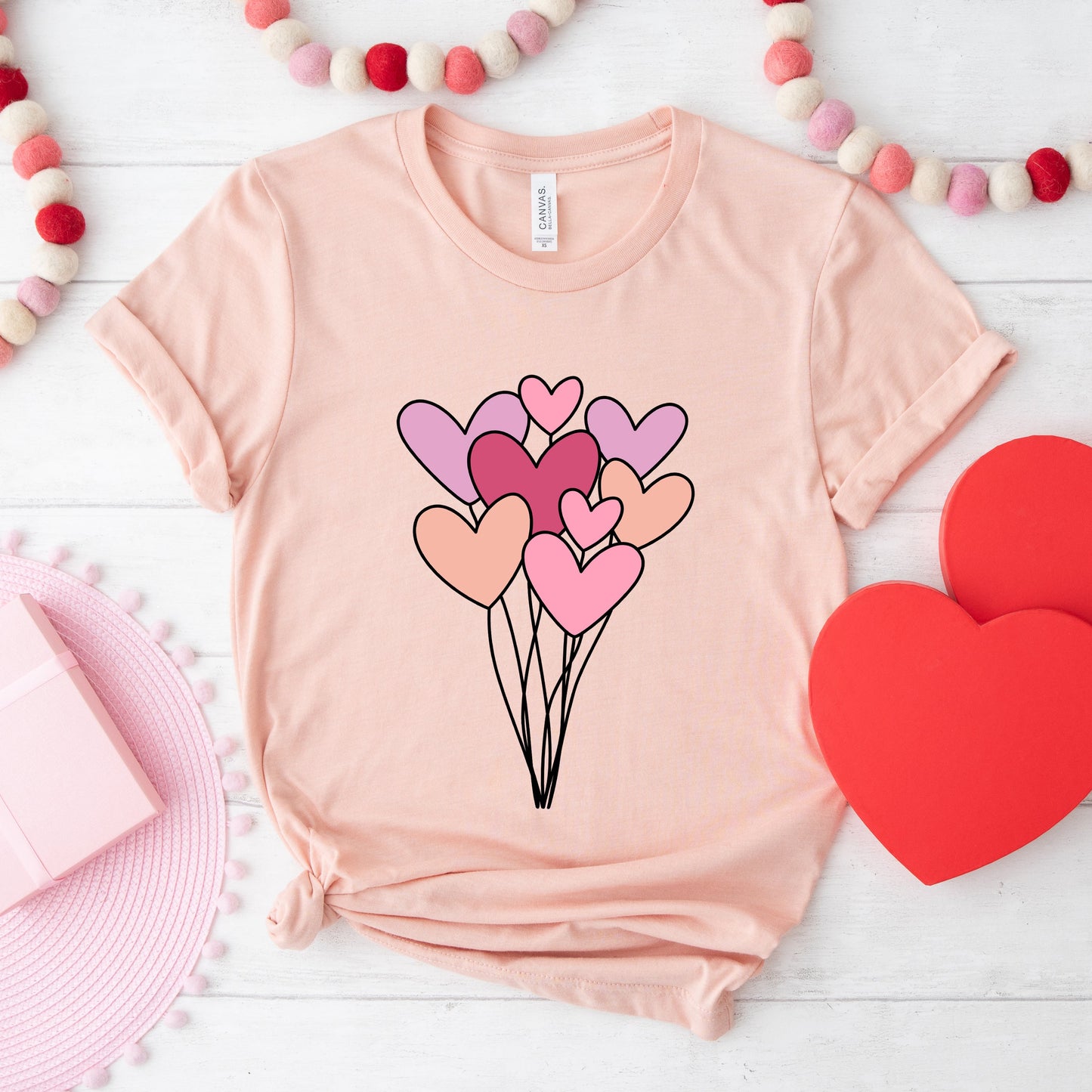 Heart Balloon Bundle | Short Sleeve Graphic Tee