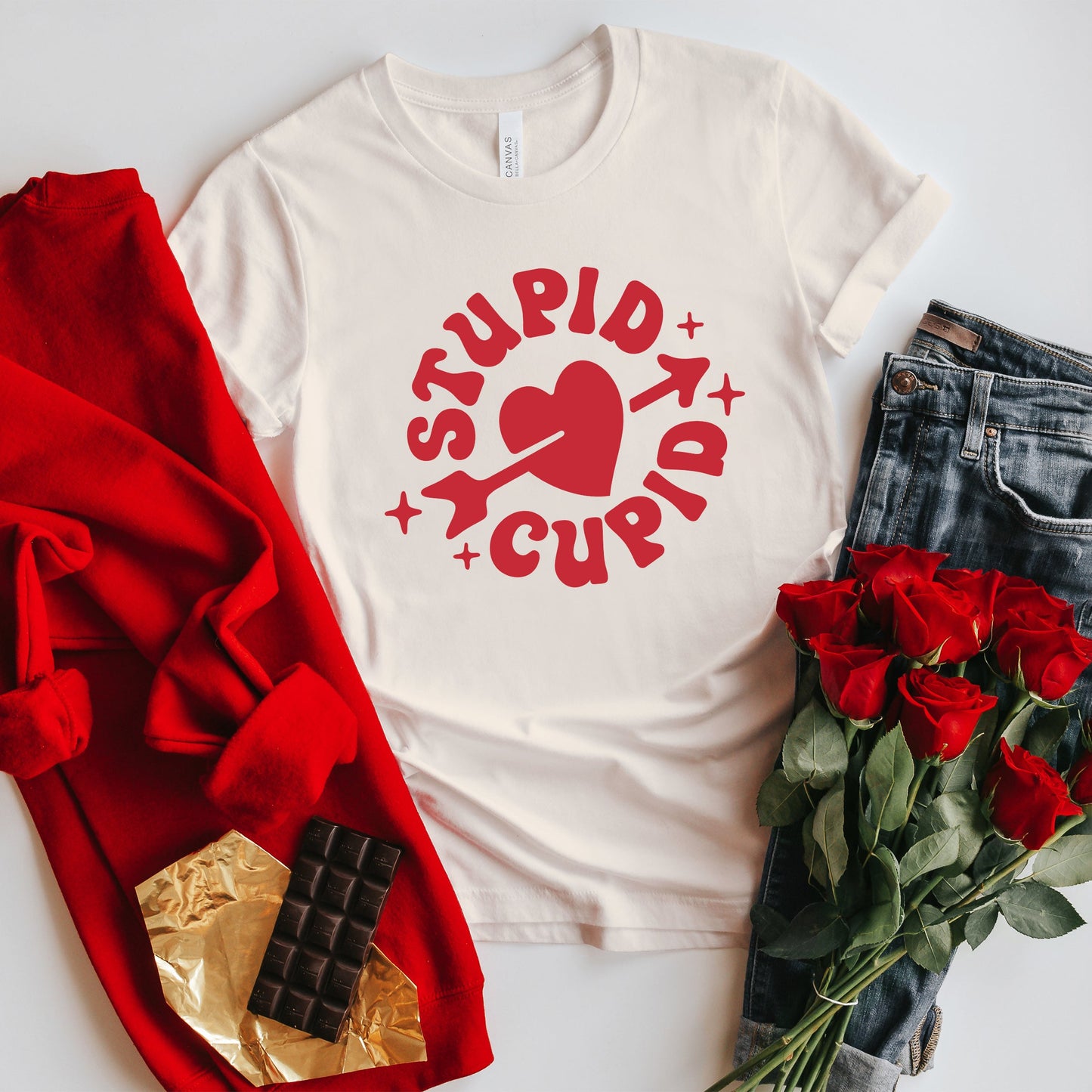 Stupid Cupid | Short Sleeve Crew Neck