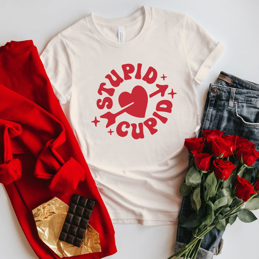 Stupid Cupid | Short Sleeve Crew Neck