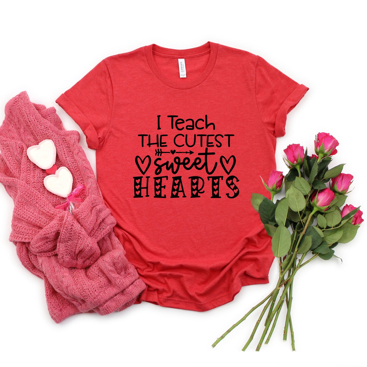 I Teach The Cutest Sweet Hearts | Short Sleeve Graphic Tee