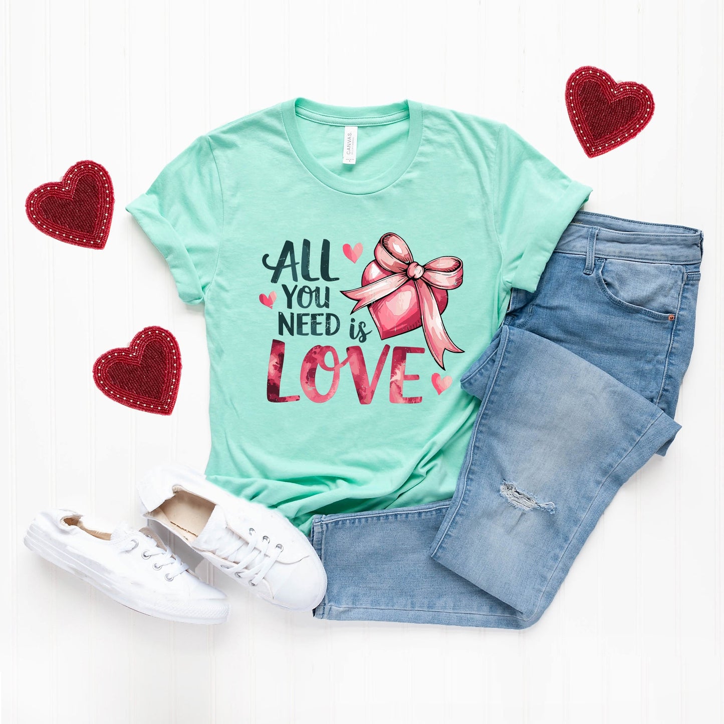 All You Need Is Love Coquette | Short Sleeve Graphic Tee