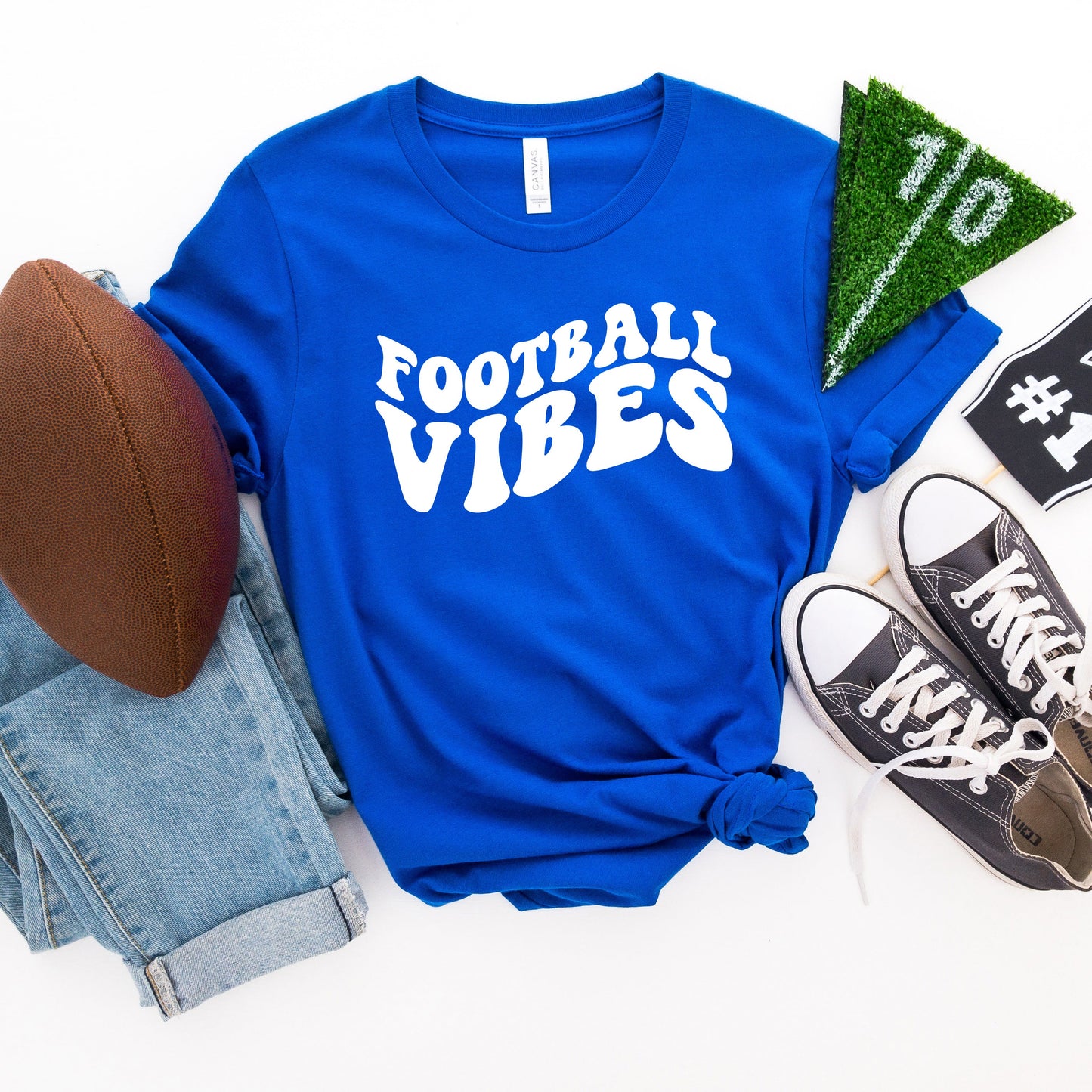 Retro Football Vibes | Short Sleeve Crew Neck