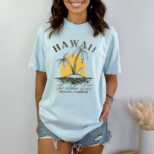 Hawaii Tropical Paradise | Garment Dyed Short Sleeve Tee