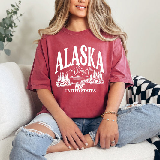 Alaska Forest Scene | Garment Dyed Tee