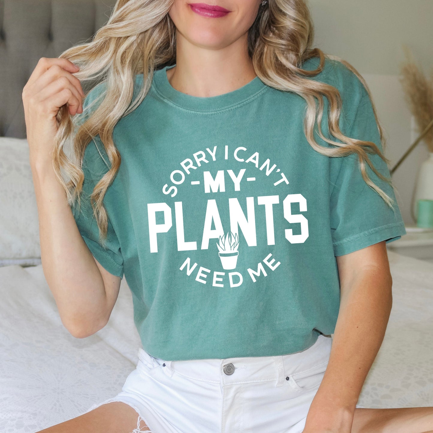 My Plants Need Me | Garment Dyed Short Sleeve Tee