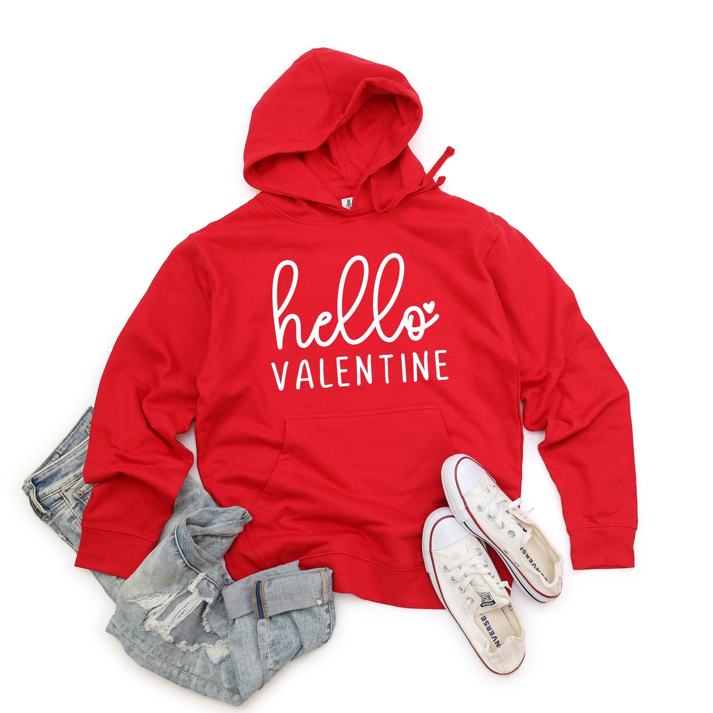 Hello Valentine Cursive | Hoodie