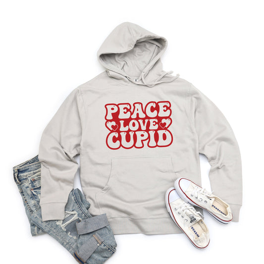 Peace Love Cupid Balloon Letters | Hoodie