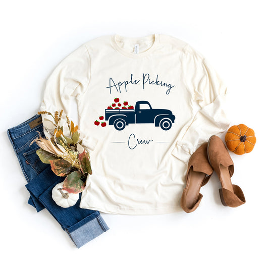 Apple Picking Crew Truck | Long Sleeve Crew Neck