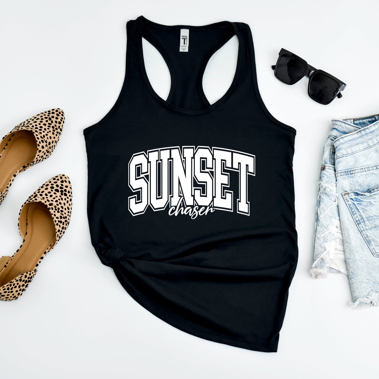 Varsity Sunset Chaser | Racerback Tank