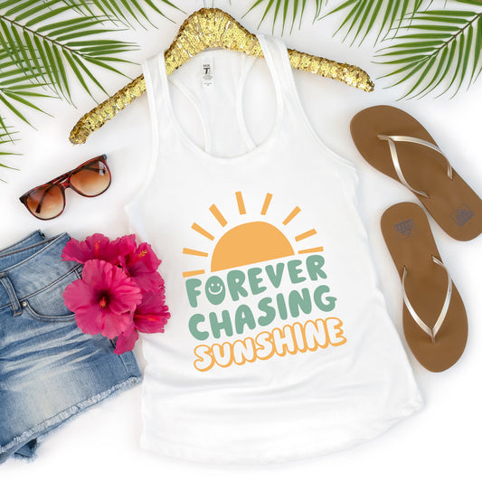 Forever Chasing Sunshine | Racerback Tank