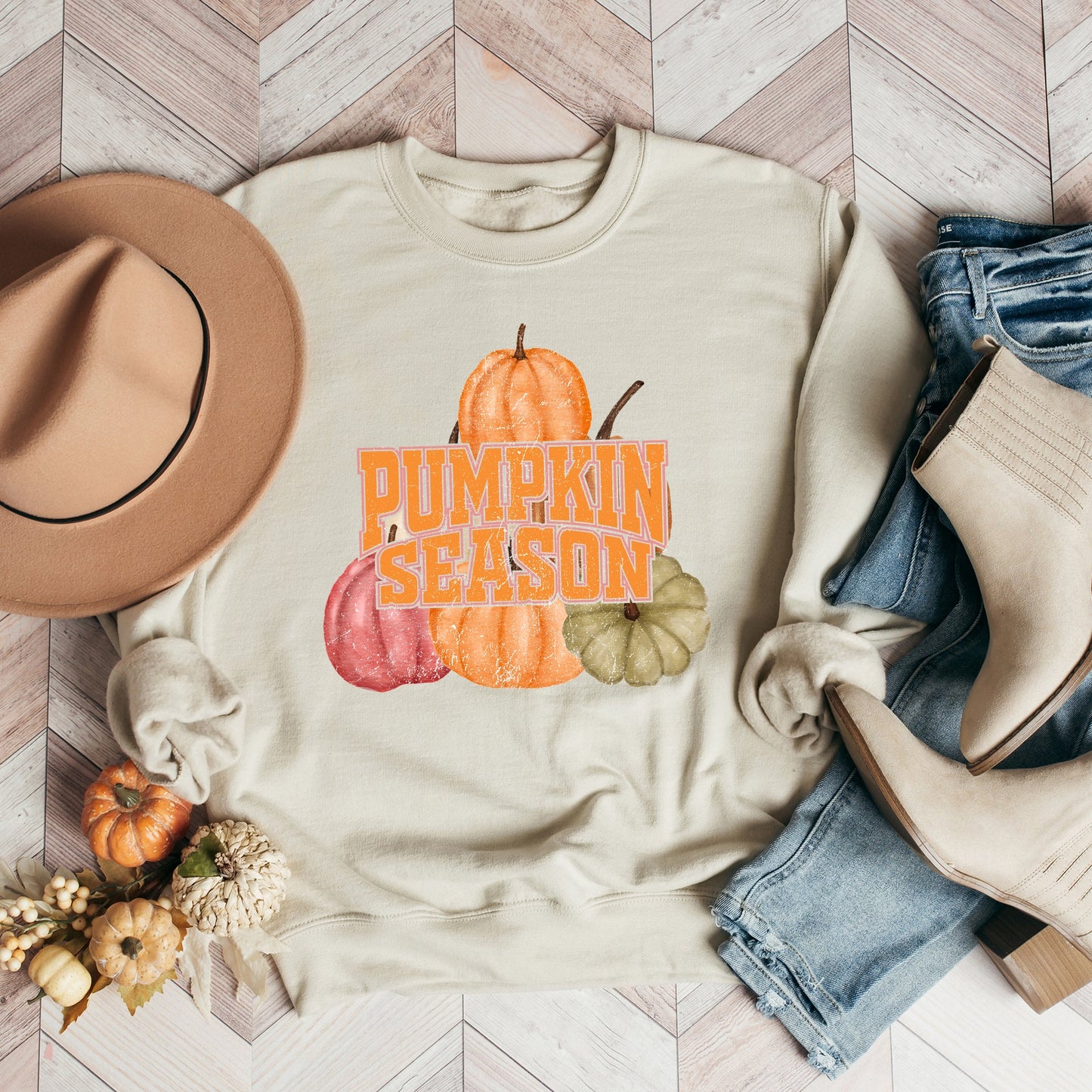 Pumpkin Season Distressed | Sweatshirt