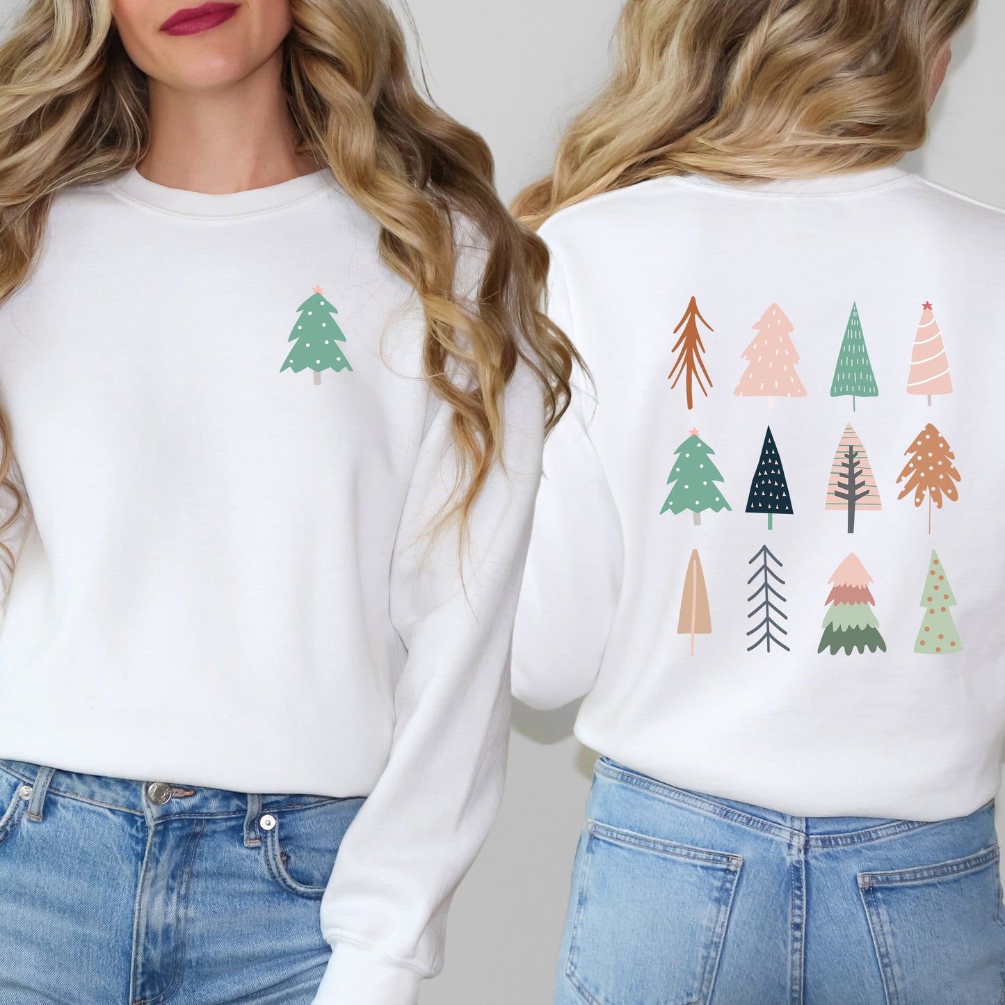 Christmas Tree Chart | Sweatshirt Front and Back Design