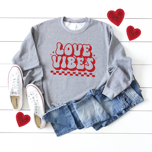 Love Vibes Checkered | Sweatshirt