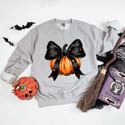 Coquette Halloween Pumpkin | Sweatshirt