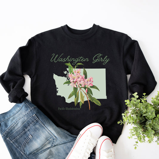 Washington Girly Flower | Sweatshirt