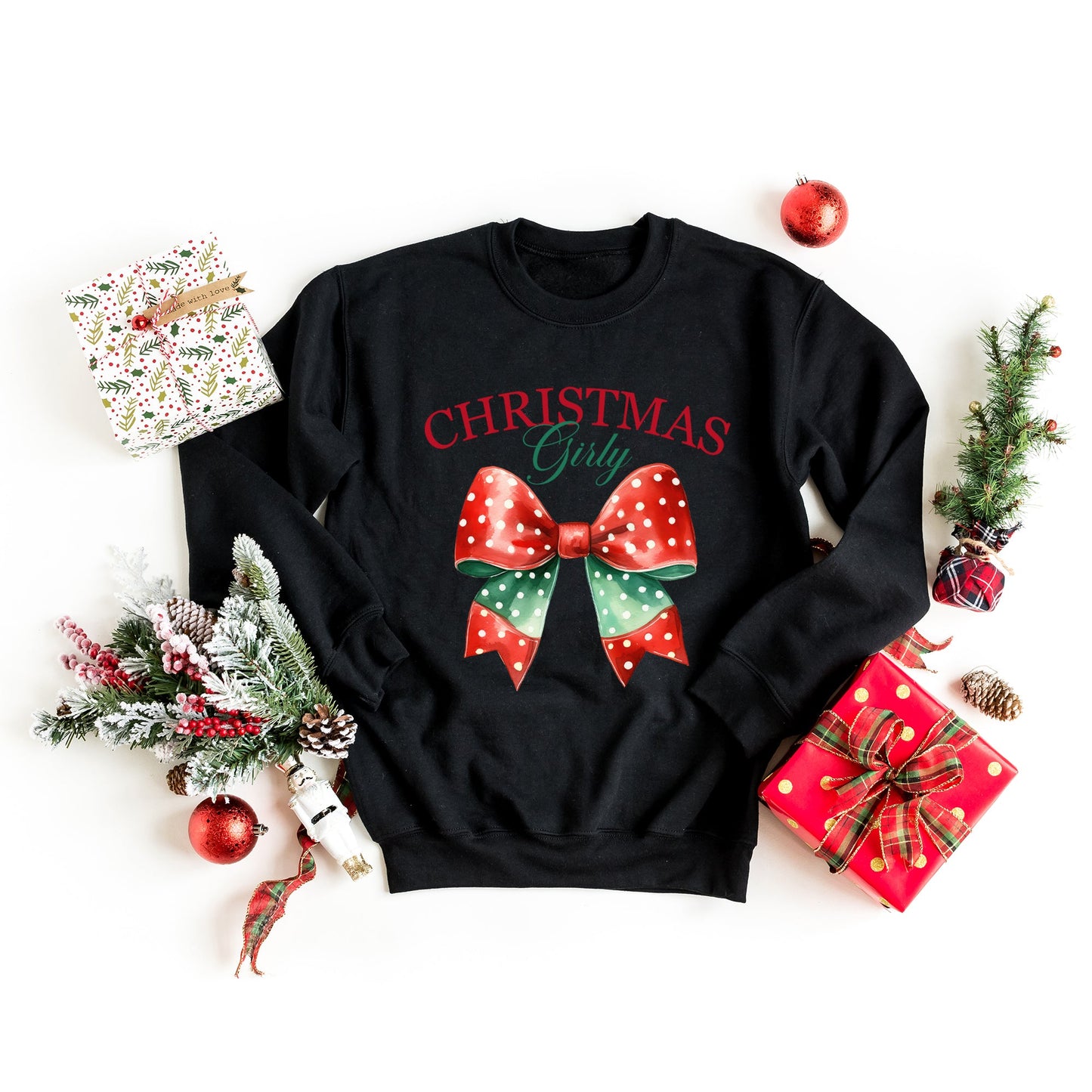 Coquette Christmas Girly | Sweatshirt