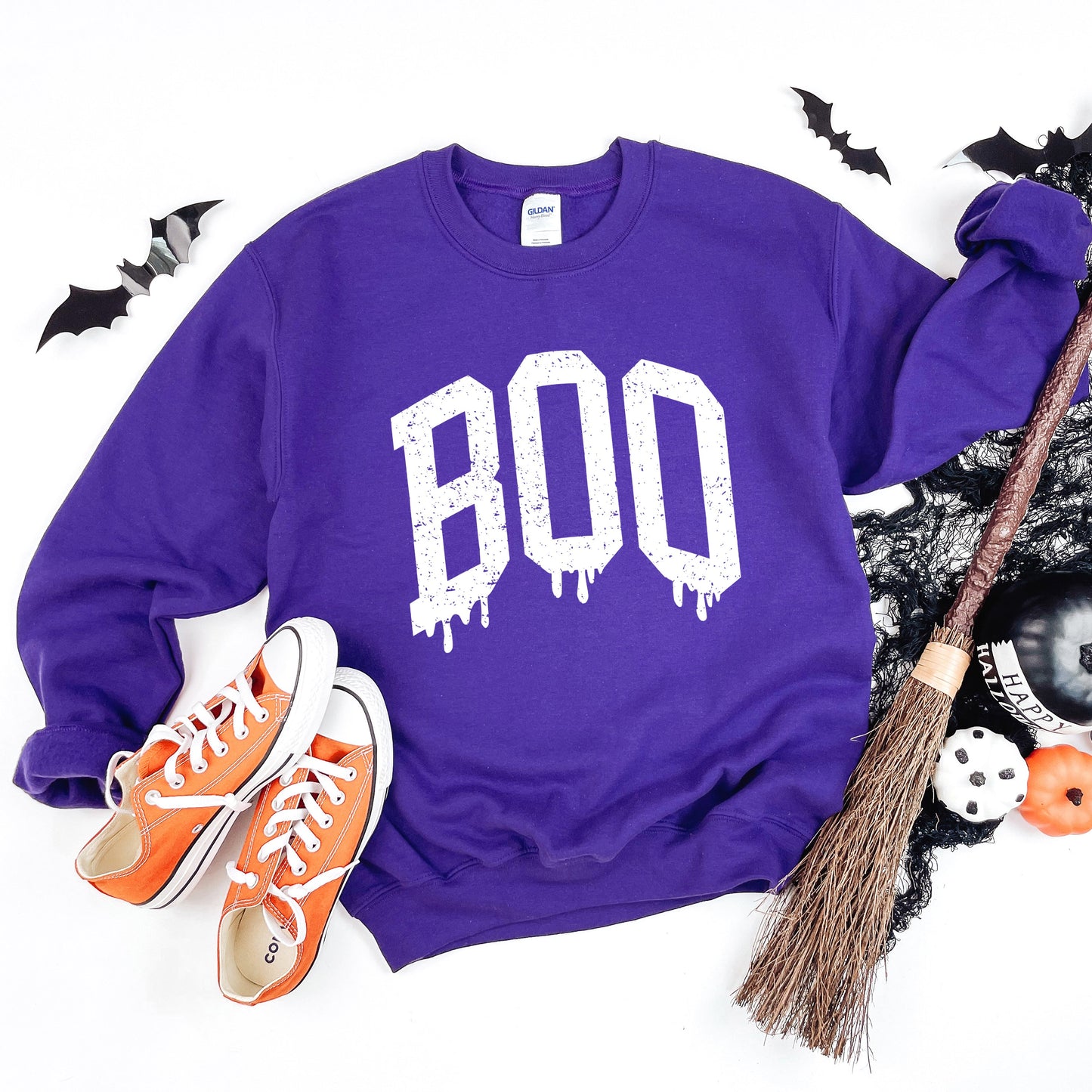 Boo Distressed | Sweatshirt